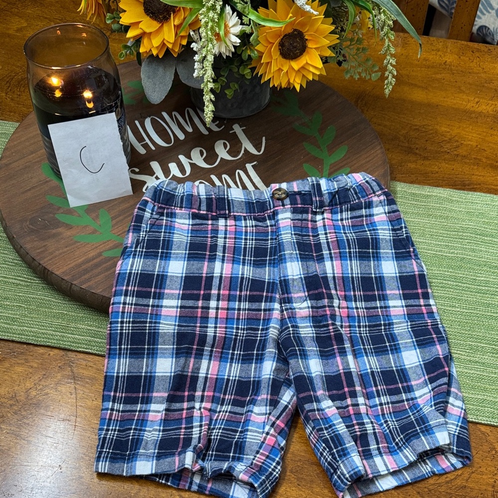 Carter's Blue and Pink Plaid Shorts